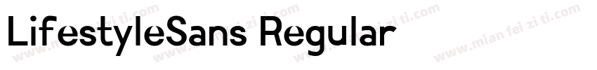 LifestyleSans Regular字体转换